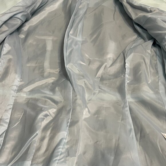 Caslon Women's Genuine Leather Jacket Button Blue Size Small - Picture 14 of 14